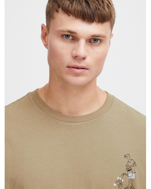 Solid T-Shirt Imre in Natural für Herren