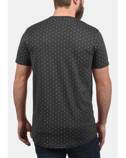 Solid Shirt 'aaron' in Black für Herren