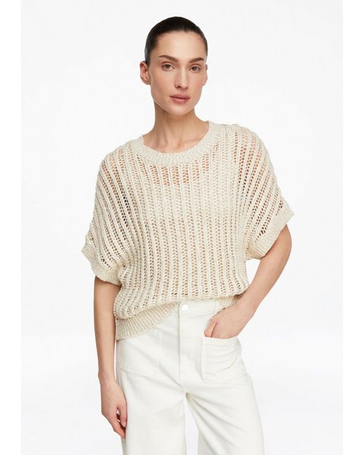 Comma, White Pullover