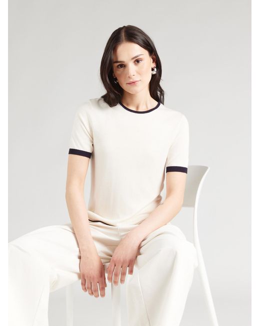 Comma, White Strickshirt