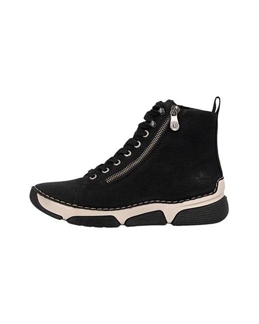Rieker Black Schnürstiefelette