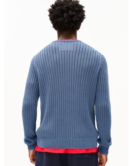 ARMEDANGELS Strickpullover Pigment Dye Rib in Blue für Herren