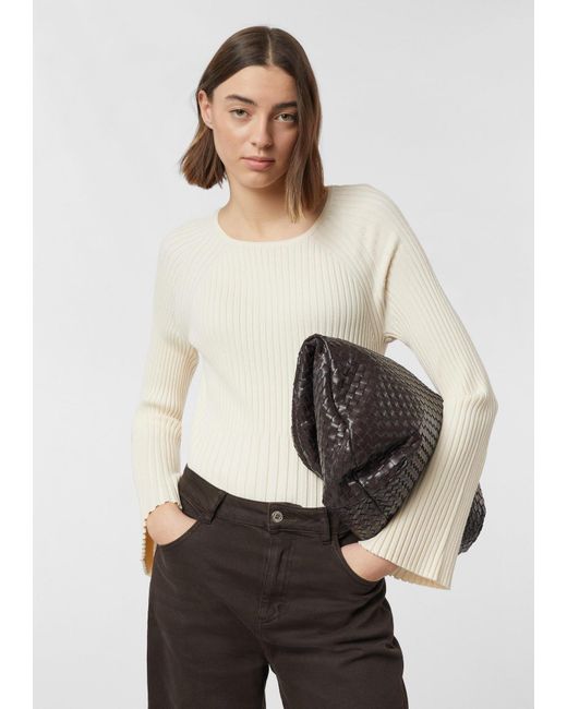 Comma, White Strickpullover