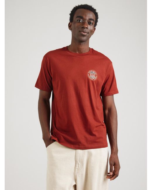 Billabong T-Shirt Rotor Fill in Red für Herren