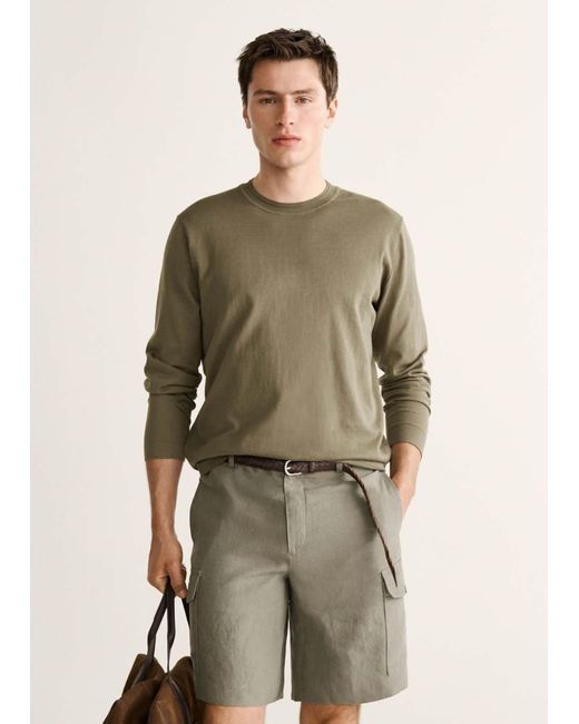 Mango Pullover Sun in Green für Herren
