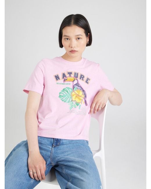 ONLY Pink T-shirt 'kaya'