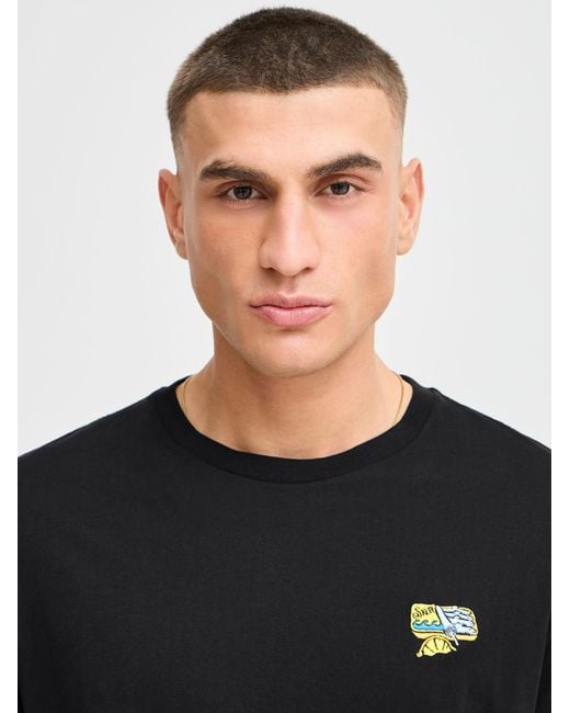 Solid T-Shirt Sdowens in Black für Herren