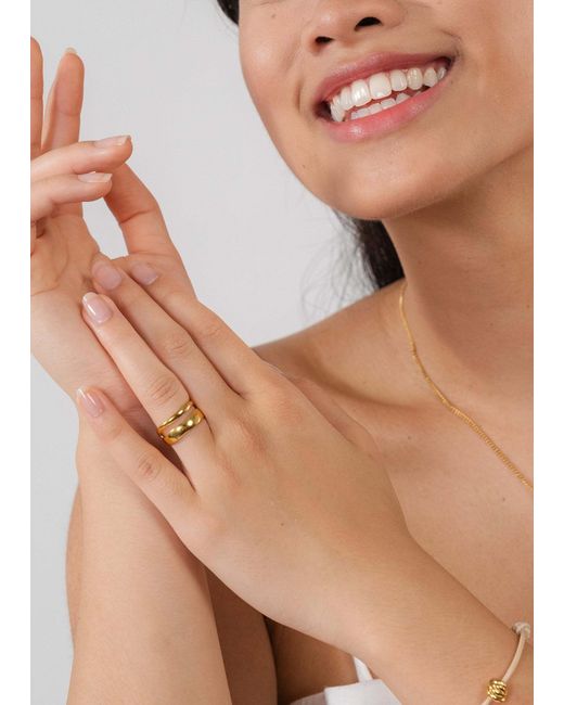 PURELEI Metallic Ring Twin Tides
