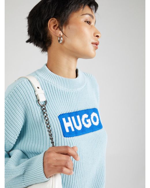 HUGO Blue Pullover 'sloger'