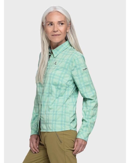 Schoeffel Green Blusen Hiking Blouse Style Dynkur Wms