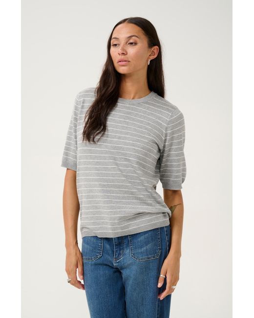 Kaffe Gray Pullover Ka Mala