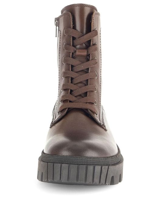 Gabor Brown Schnürstiefelette