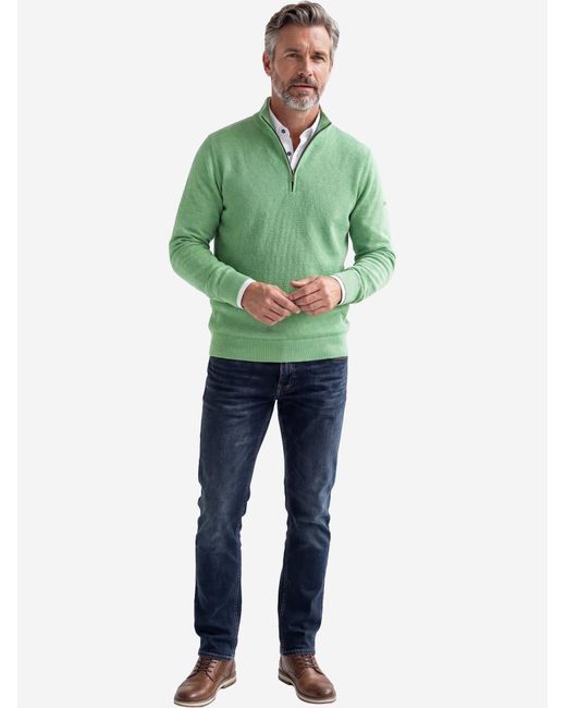 Redmond Pullover Basic in Green für Herren