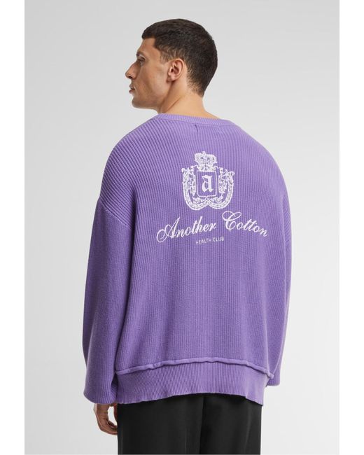 Another Cotton Lab Pullover in Purple für Herren