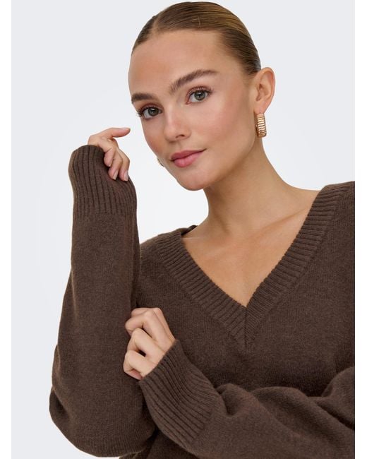 ONLY Brown Pullover