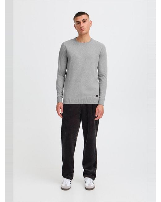 Solid Strickpullover Sdakant in Gray für Herren