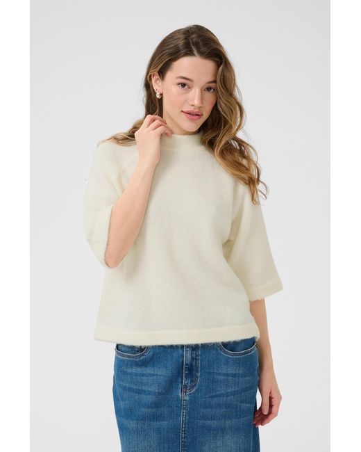 Kaffe White Pullover Kamarina