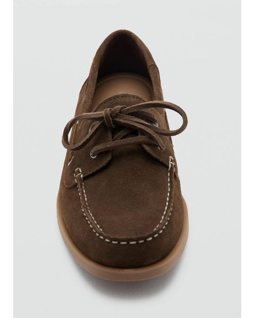 Mango Mokassin Nautico in Brown für Herren