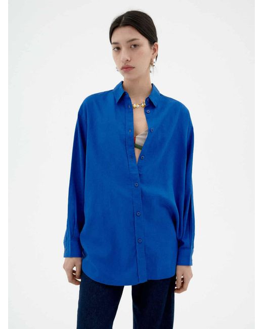 Thinking Mu Blue Bluse