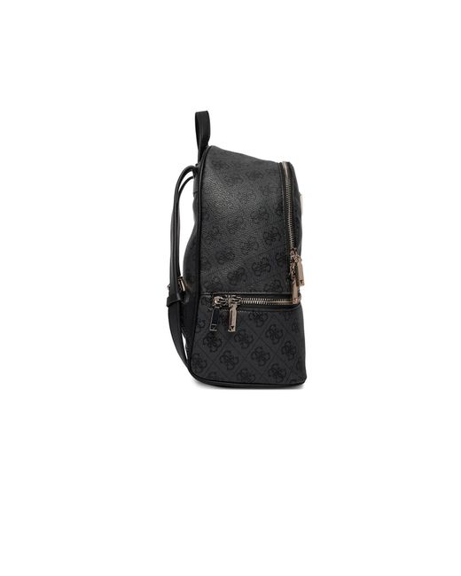 Guess Black Rucksack Adjustable Strap Backpack With