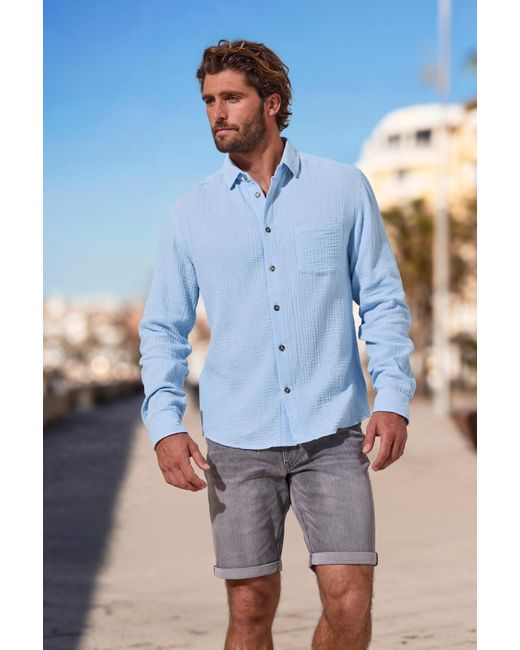 Beachtime by Lascana Hemd in Blue für Herren