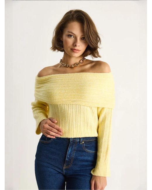 Bianco Lucci Yellow Pullover