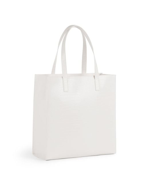 Ted Baker White Shopper Croccon