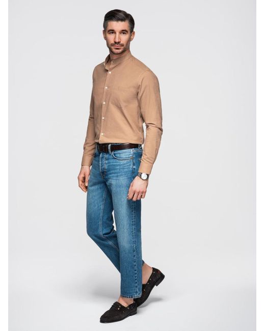 Ombre Hemd in Natural für Herren