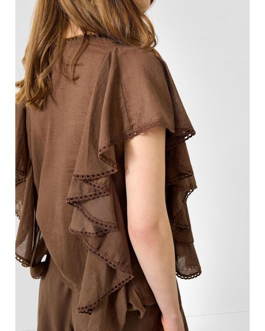 QS Brown Bluse