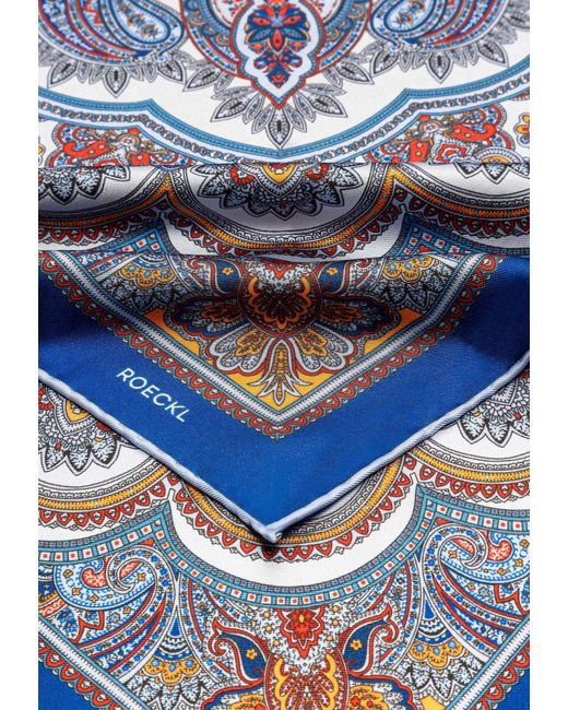Roeckl Blue Tuch Fine Paisley Nicky