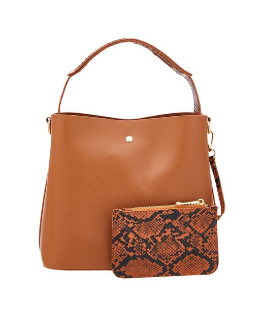 Usha Brown Handtasche