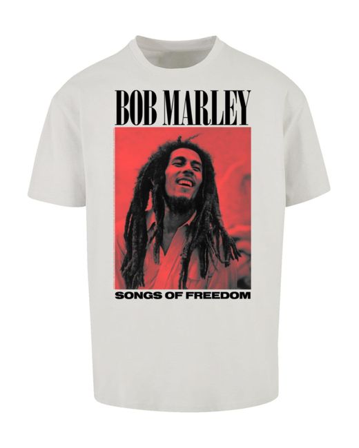 F4NT4STIC Shirt Bob Marley in White für Herren