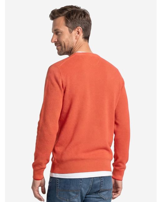 Lerros Pullover Basic in Red für Herren