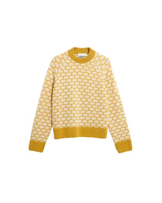 ARMEDANGELS Yellow Strickpullover Multi Dots