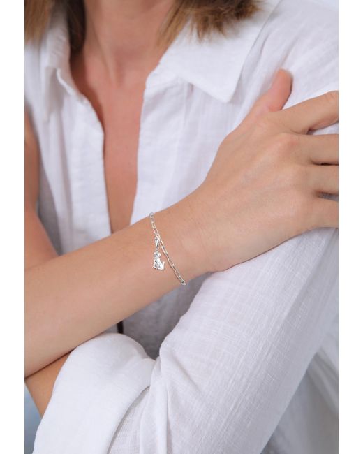 Elli Jewelry White Charm Hund