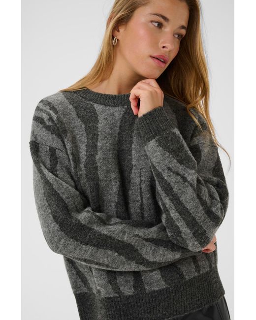 Kaffe Gray Kabitzy Pullover