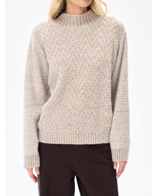 Blue Shadow White Pullover