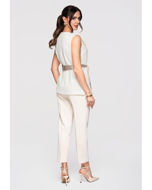 Ombre White Bluse