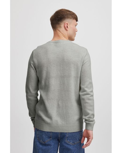 Solid Pullover in Gray für Herren