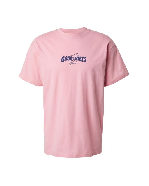 Iriedaily T-shirt 'ride good' in Pink für Herren