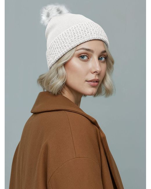 Neverless White Mütze Finnja