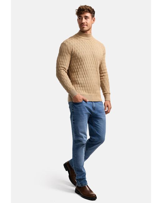 INDICODE Pullover Alpha in Natural für Herren