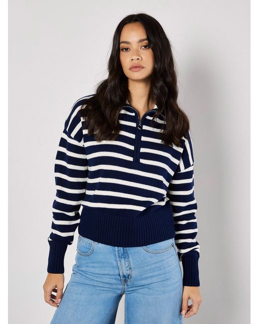 Apricot Blue Pullover