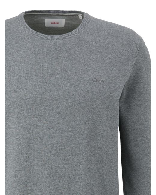S.oliver Oliver Pullover Basic in Gray für Herren
