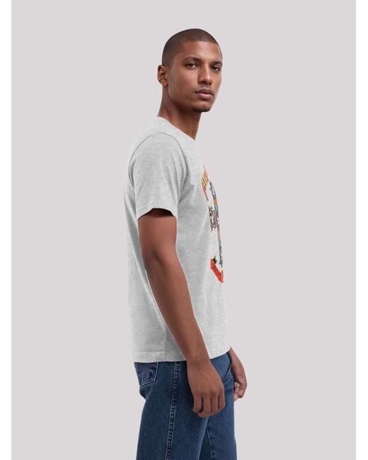 F4NT4STIC T-Shirt Guns N Roses Appetite For Destruction in Gray für Herren