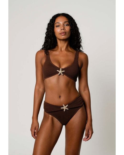 Moda Minx Brown Bikinitop