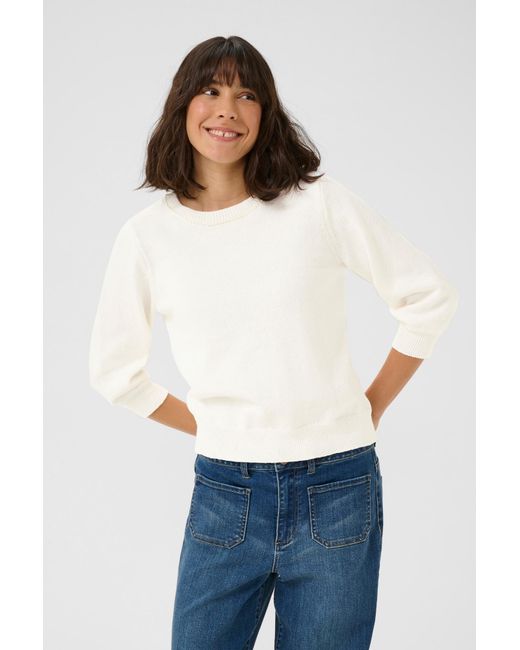 Kaffe White Pullover