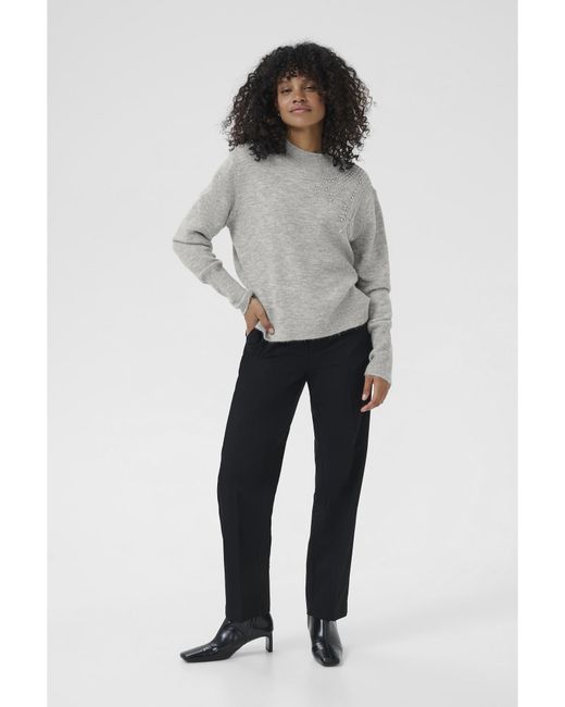 Kaffe Gray Strickpullover Kastary