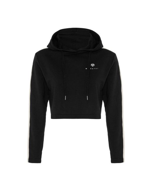 MOROTAI Black Sportpullover 'Casual Cropped'