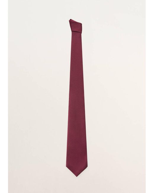 Mango Krawatte Solid7P in White für Herren